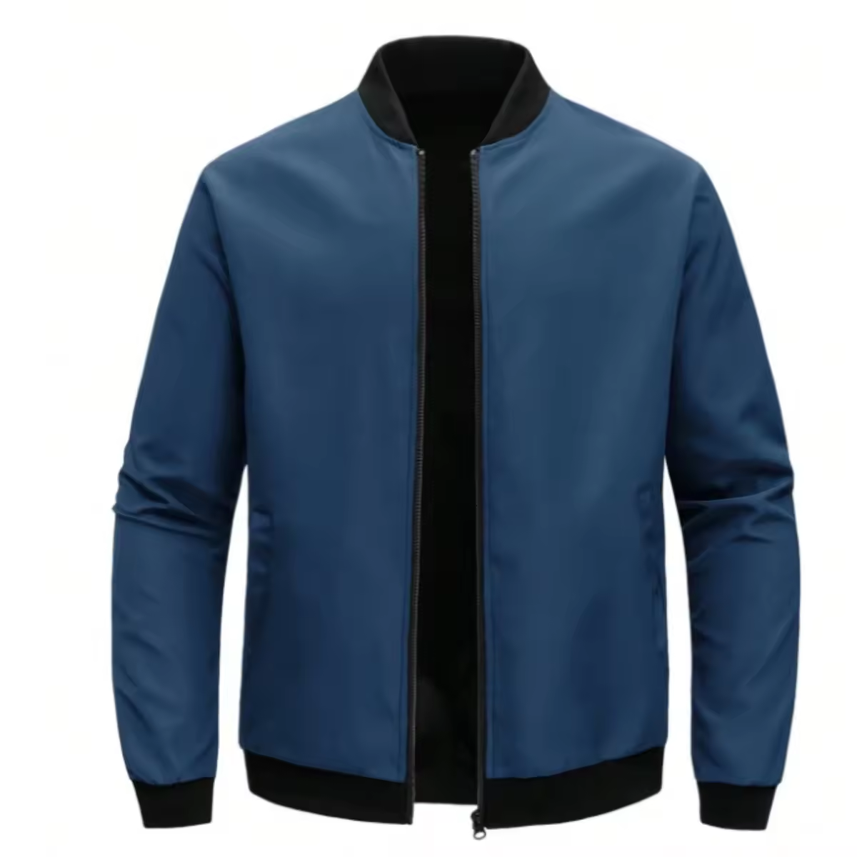 Men's Business Casual Loose Fit Stand Collar Jacket
