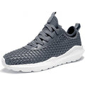 Grey Woven Slip  Casual Fashion Outdoor Sneakers